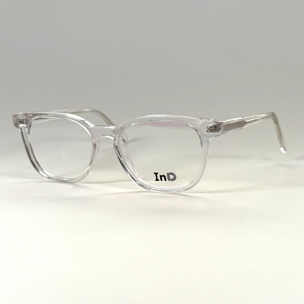 InD 368 C5 Eyeglasses Frame Only 50-17-145 Clear Full Rim Square‎